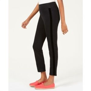 Charter Club Velvet-Trim TummyControl PullOn Jeans
